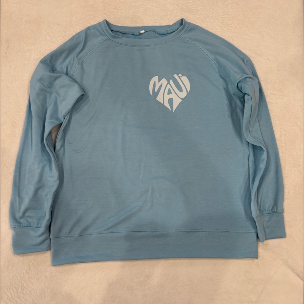 Maui Light Blue Crewneck